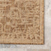 Brown Medallion Area Rug for Indoor and Outdoor Use