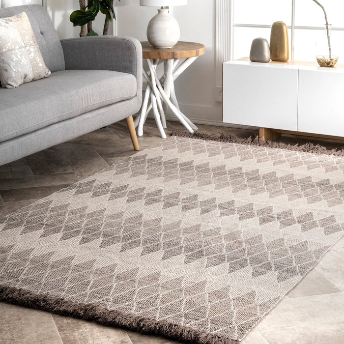 Ruskea Ombre Trellis Area Matto 160x230 cm