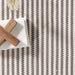 Brown Pinstripe Handwoven Rug for Indoor and Outdoor Use