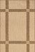 Brown Plaid Indoor Outdoor Area Rug 120cm x 180cm