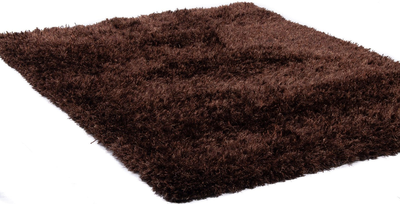 Brown Shaggy Tufted Rug