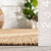 Brown Striped Indoor Outdoor Area Rug 152 Cm