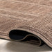 Brown Striped Machine Washable Area Rug 150x240 cm