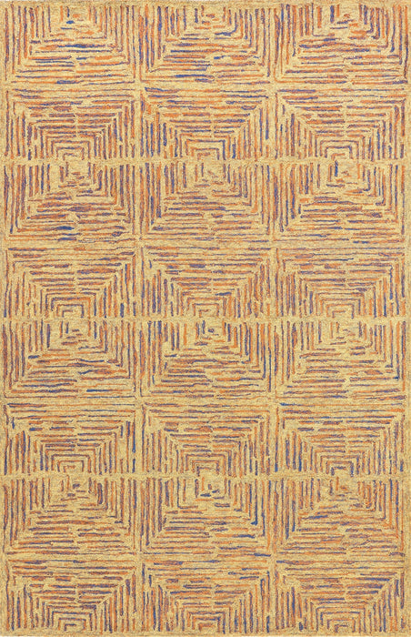 Brown Trellis Area Rug 150x240 cm Durable Pet-Friendly Design