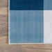 Buffalo Plaid Machine Washable Rug 60x90 cm Blue