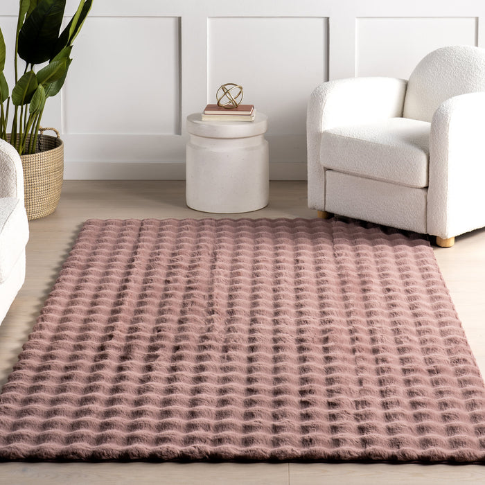 Tappeto lavabile Cloud Borgogna di Rugs USA 90x150 cm