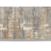 CK Rush CK951 Modern Crosshatched Linear Abstract Distressed Hi-Low Textured Low Flat-Pile Grey/Beige Rug