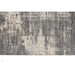 CK Rush CK953 Modern Crosshatched Linear Abstract Distressed Hi-Low Textured Low Flat-Pile Grey/Beige Rug