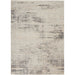 CK Rush CK953 Modern Crosshatched Linear Abstract Distressed Hi-Low Textured Low Flat-Pile Ivory/Beige Rug