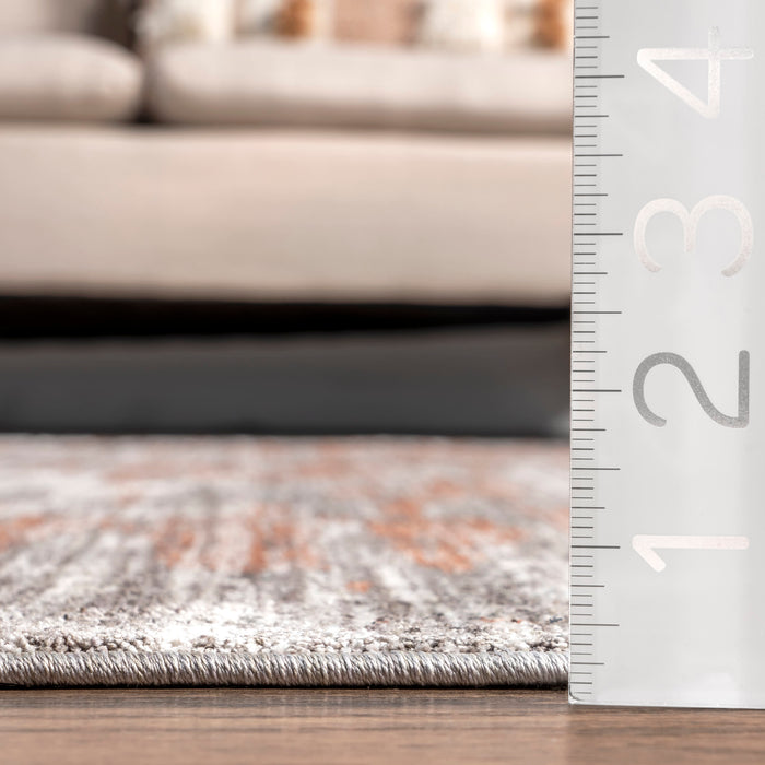 Cacey Fringe Area Rug 120x180 cm Rust