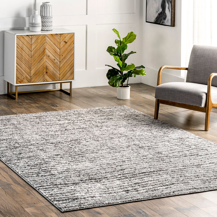 Calm Waves Area Rug 160x230 cm Grey