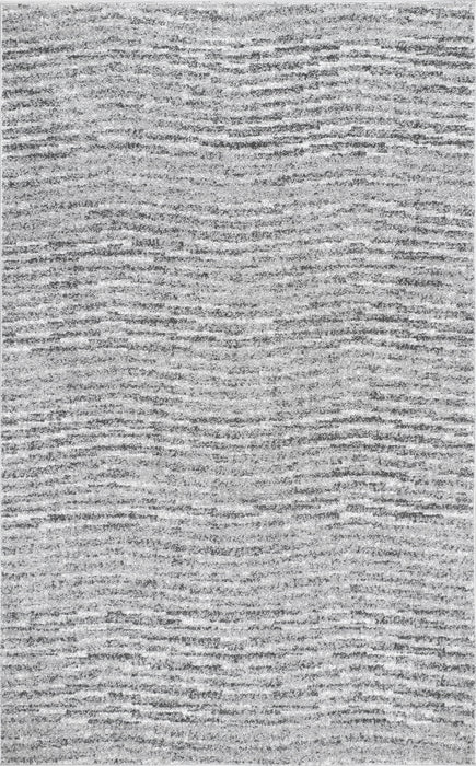 Calm Waves Area Rug 160x230 cm Grey