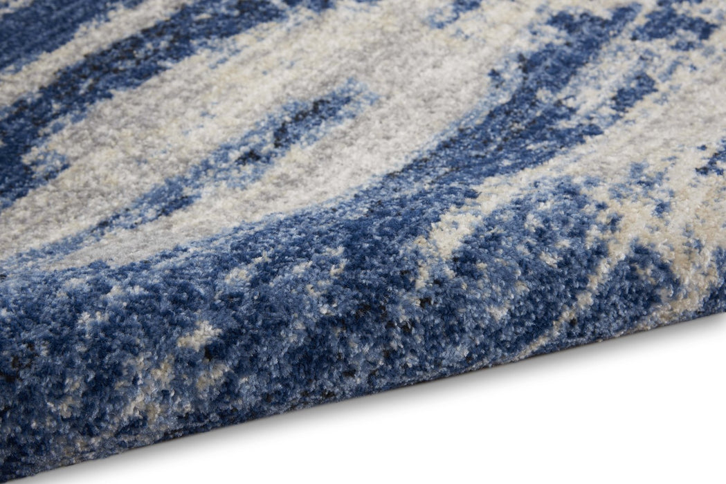 Calvin Klein CK001 Riverflow RFV01 Blue Grey Rug