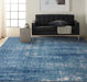 Calvin Klein CK001 Riverflow RFV02 Teal Ivory Blue Rug