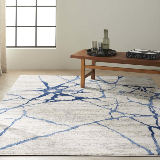 Calvin Klein CK001 Riverflow RFV05 Ivory Blue Rug