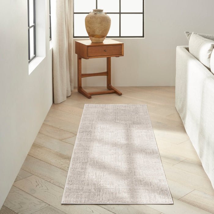 Calvin Klein Irradiant IRR01 Silver Runner Rug