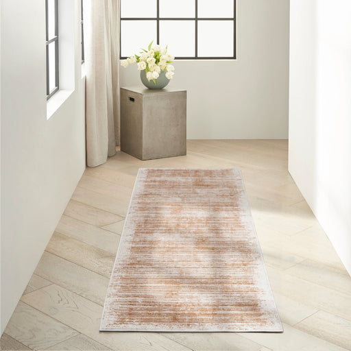 Calvin Klein Irradiant IRR03 Rose Gold Runner Rug