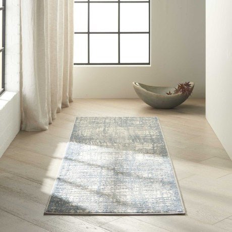 Calvin Klein Rush CK950 Ivory / Blue Runner Rug