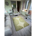 Canvas 01 Reflect Modern Abstract Hand-Woven Wool Hi-Low Contrast Textured Flat-Pile Green Rug