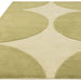 Canvas 01 Reflect Modern Abstract Hand-Woven Wool Hi-Low Contrast Textured Flat-Pile Green Rug