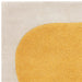 Canvas 04 Sculpt Modern Abstract Hand-Woven Wool Hi-Low Contrast Textured Flat-Pile Yellow Rug