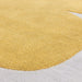 Canvas 04 Sculpt Modern Abstract Hand-Woven Wool Hi-Low Contrast Textured Flat-Pile Yellow Rug