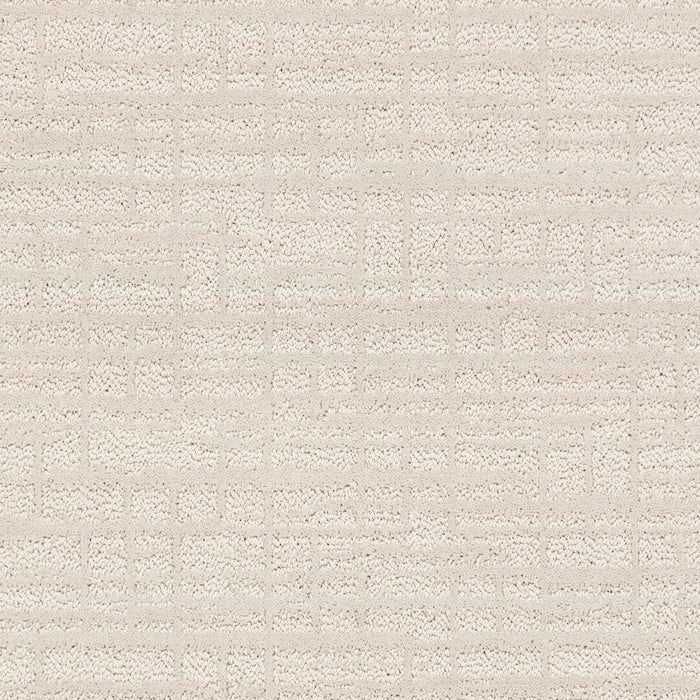 Caracara Custom Cream Crosshatch Area Rug 152x244 cm