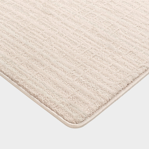 Caracara Custom Cream Crosshatch Area Rug 152x244 cm