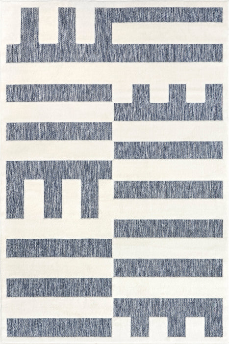 Carlyn Blue Grey Indoor Outdoor Area Rug 150x240 cm