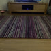 Carter Modern Stripe Hand Woven Wool Berry Purple/Grey/Beige Berry Runner