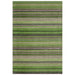 Carter Modern Stripe Hand Woven Wool Green/Grey/Beige Rug