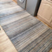 Carter Modern Stripe Hand Woven Wool Grey/Natural Rug