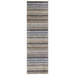 Carter Modern Stripe Hand Woven Wool Grey/Natural Rug