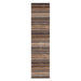 Carter Modern Stripe Hand Woven Wool Natural/Brown/Grey Rug