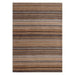 Carter Modern Stripe Hand Woven Wool Natural/Brown/Grey Rug