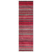 Carter Modern Stripe Hand Woven Wool Red/Grey/Beige Rug