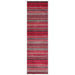 Carter Modern Stripe Hand Woven Wool Red/Grey/Beige Runner