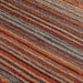 Carter Modern Stripe Hand Woven Wool Rust Orange/Grey/Beige Rug