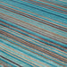 Carter Modern Stripe Hand Woven Wool Teal Blue/Grey/Beige Rug