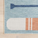 Carter Nautical Oars Area Rug for Indoor and Outdoor Use