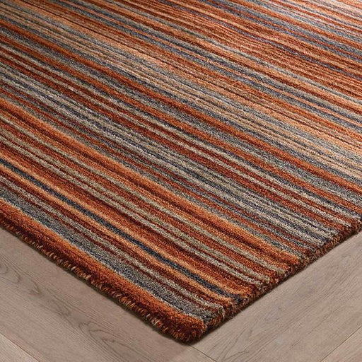 Carter Rust Stripes Rug