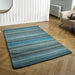 Carter Teal Stripes Rug