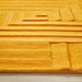 Carved Maze Ochre Rug