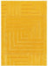 Carved Maze Ochre Rug