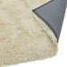 Cascade Plush Soft Hi-Pile Silky Polyester Plain Shaggy Cream Rug