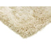 Cascade Plush Soft Hi-Pile Silky Polyester Plain Shaggy Cream Rug