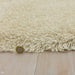 Cascade Plush Soft Hi-Pile Silky Polyester Plain Shaggy Cream Rug