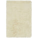 Cascade Plush Soft Hi-Pile Silky Polyester Plain Shaggy Cream Rug