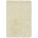 Cascade Plush Soft Hi-Pile Silky Polyester Plain Shaggy Cream Rug