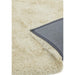 Cascade Plush Soft Hi-Pile Silky Polyester Plain Shaggy Cream Rug